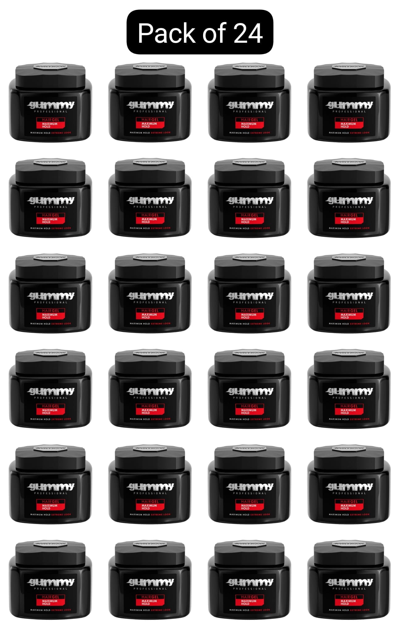 GUMMY GEL 220ml & 700ml Hair Professional Styling Large Fonex MAXIMUM HOLD Red