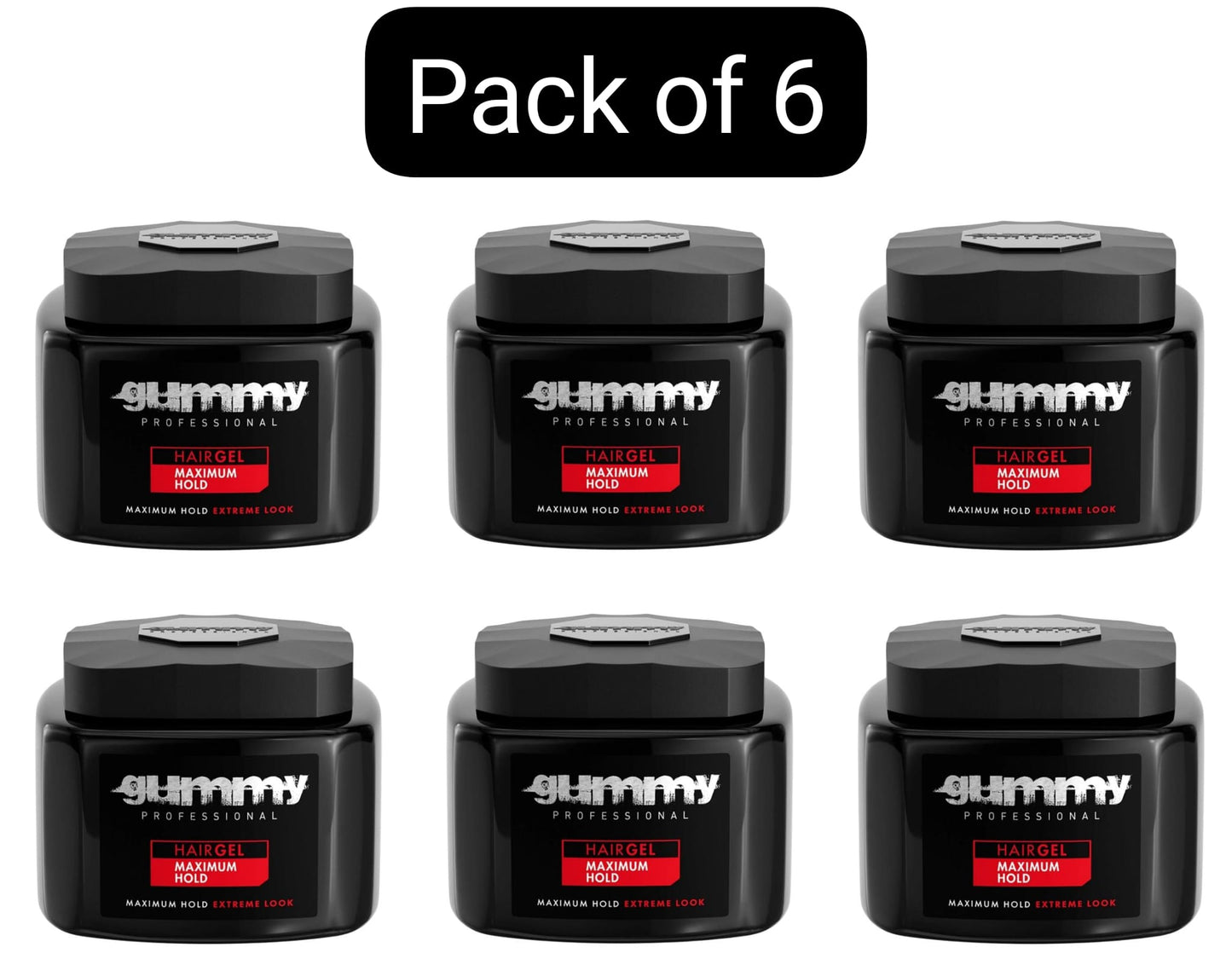 GUMMY GEL 220ml & 700ml Hair Professional Styling Large Fonex MAXIMUM HOLD Red