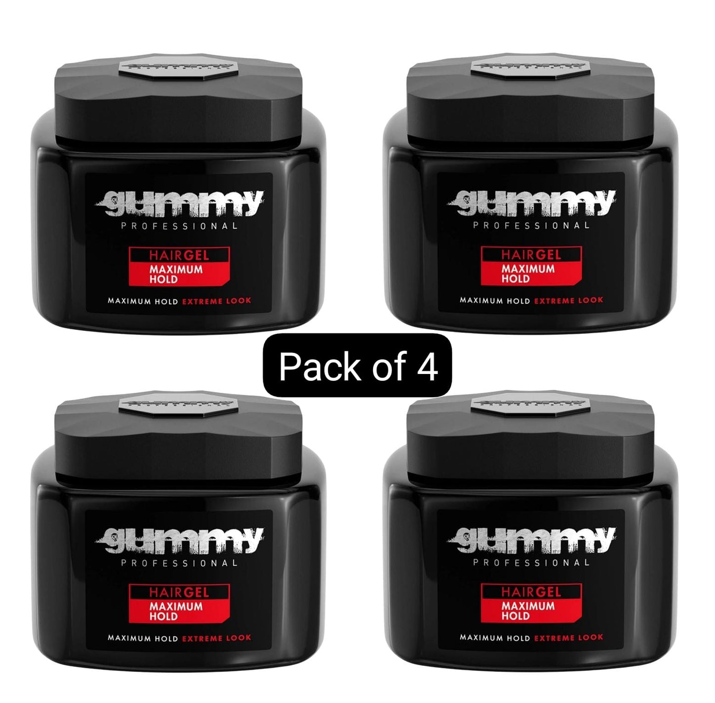 GUMMY GEL 220ml & 700ml Hair Professional Styling Large Fonex MAXIMUM HOLD Red