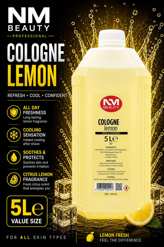 cologne lemon 5litre After Shave Cologne  Marine, Leather, Violet, Tobacco, Ruby, Magma, 5000ML - After Shaving for a Long-lasting Sensation, Freshness and Comfort