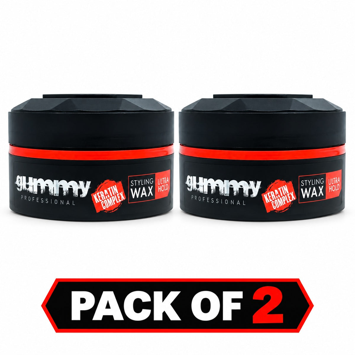 Gummy Professional Styling Wax Red – Extra Gloss & Strong Hold – 150ml