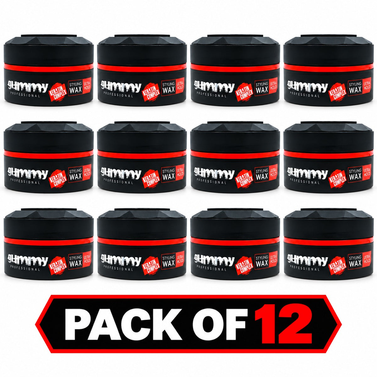 Gummy Professional Styling Wax Red – Extra Gloss & Strong Hold – 150ml