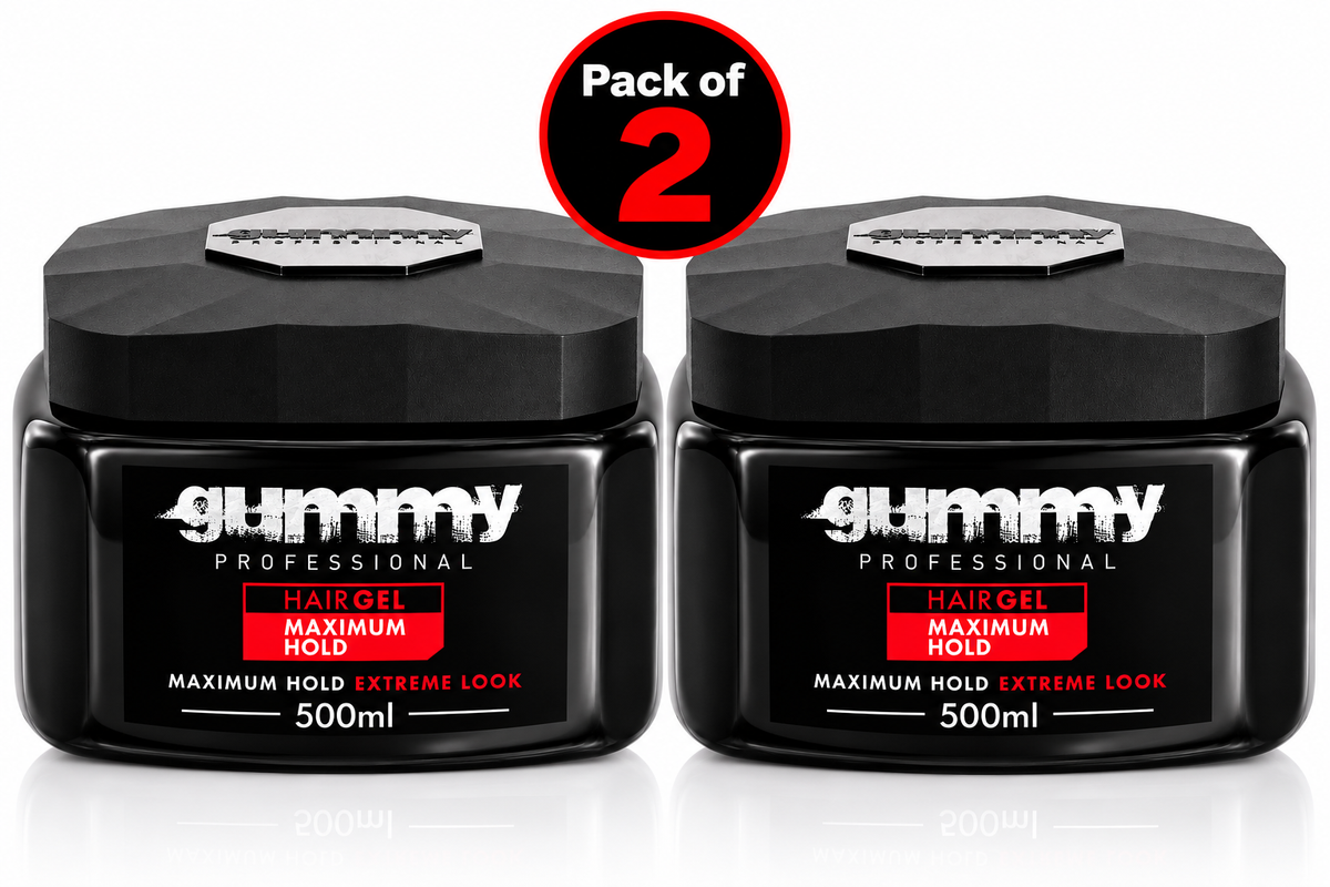 Gummy Professional Hair Gel Maximum Hold – Extreme Look Styling Gel 500ml