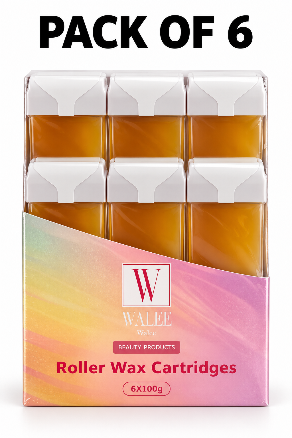 Walee Professional Roller Wax Cartridge – Smooth Hair Removal for Salon and Home Use (Aloe Vera)