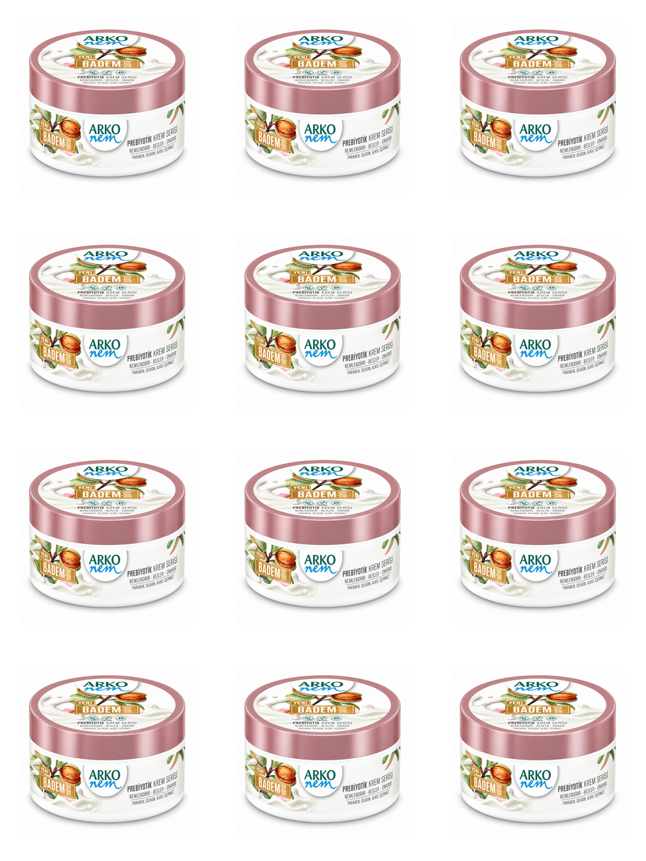 Arko Nem Almond Milk Prebiotic Hand & Body Cream 250ml – Nourishing Moisturiser