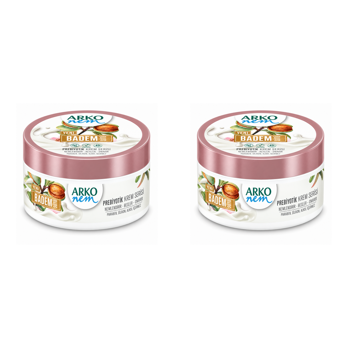 Arko Nem Almond Milk Prebiotic Hand & Body Cream 250ml – Nourishing Moisturiser