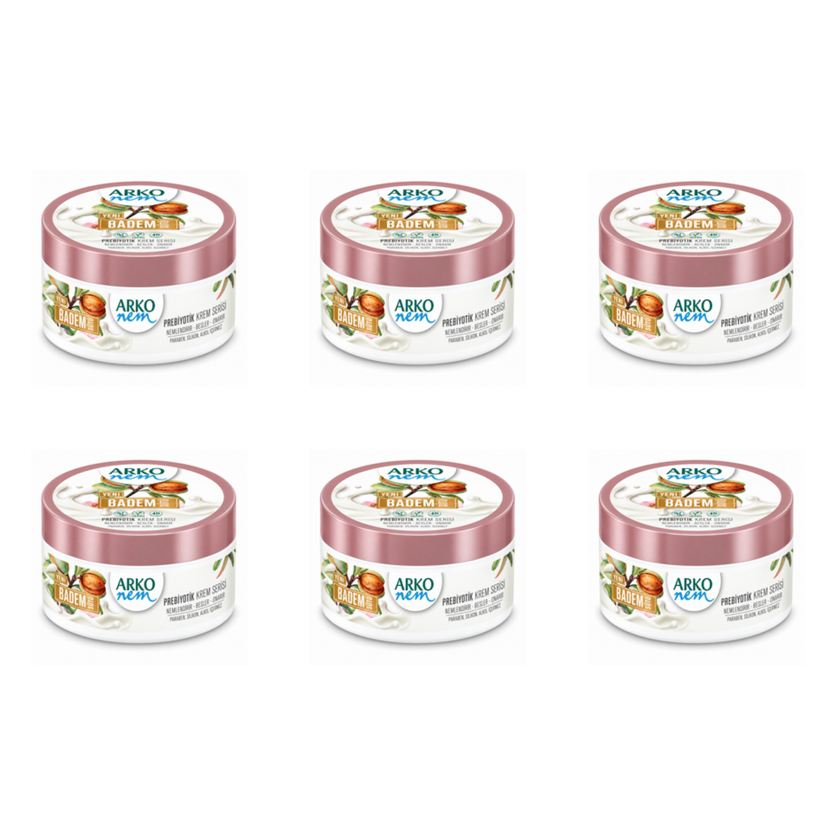Arko Nem Almond Milk Prebiotic Hand & Body Cream 250ml – Nourishing Moisturiser
