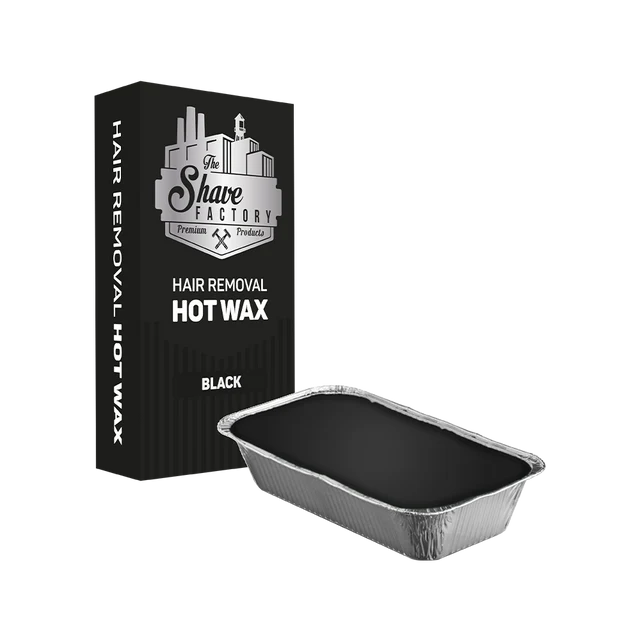 The Shave Factory Black Hot Wax – Hair Removal Wax Tray- Black