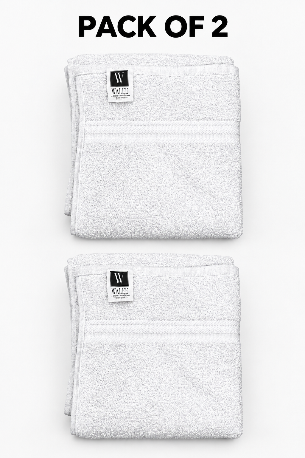 Walee Professional Salon &amp; Barber Towels – Soft, Absorbent and Reusable (White)