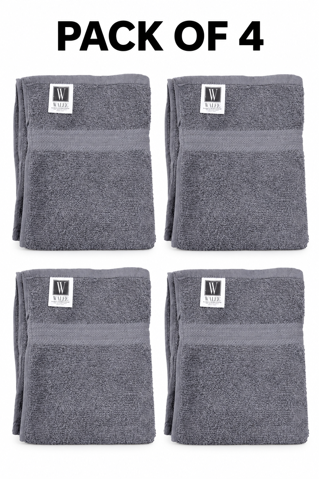 Walee Professional Salon &amp; Barber Towels – Soft, Absorbent and Reusable (Grey)