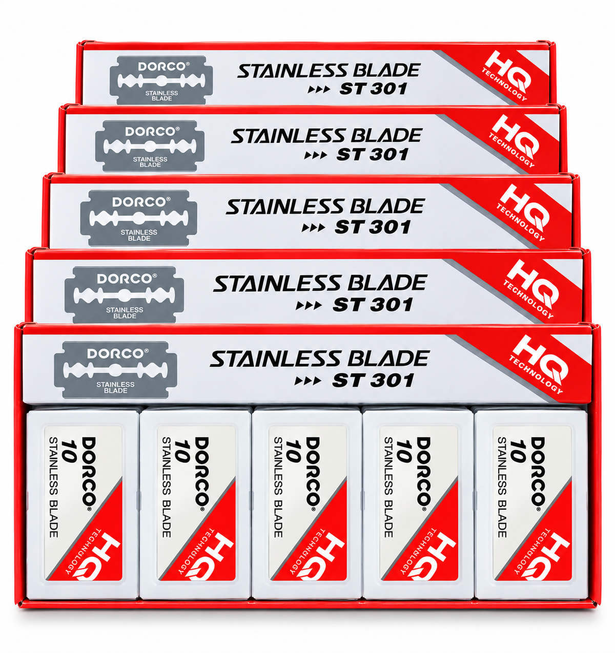 Dorco ST301 Platinum Double Edge Razor Blades – Stainless Steel Professional Safety Razor Blades