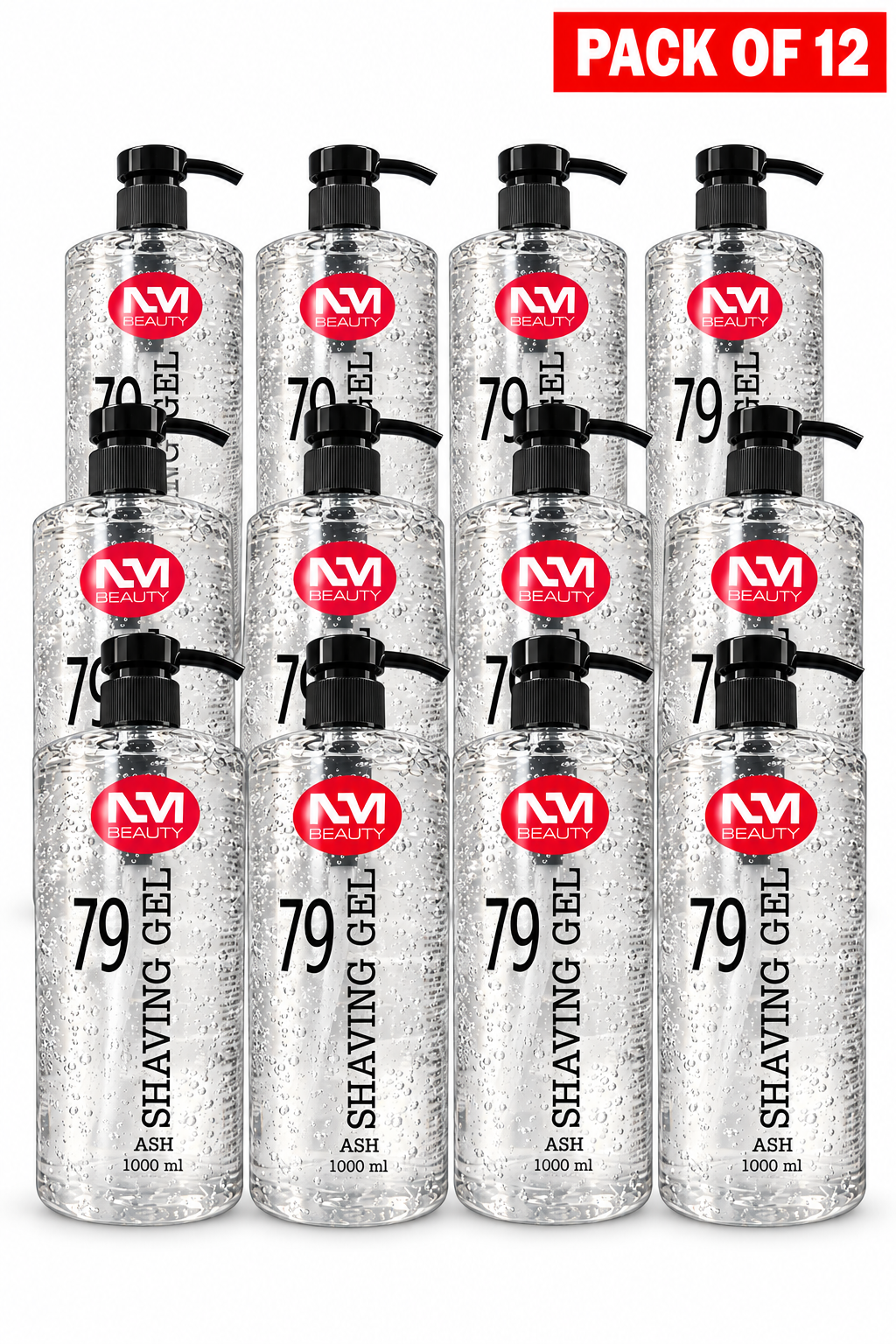 NM Beauty No. 79 Professional Shaving Gel Ash 1000ml – Transparent Barber Shave Gel