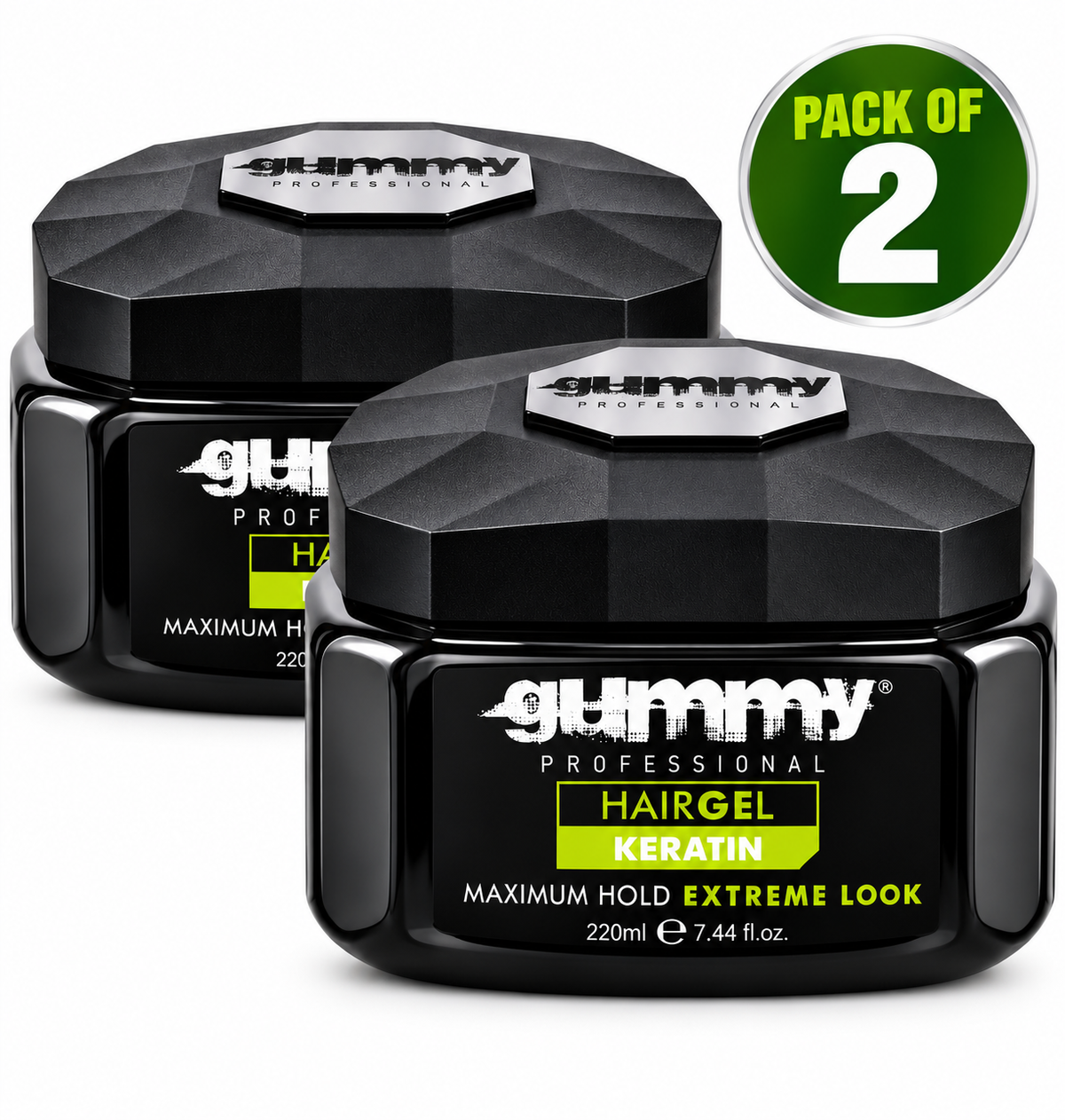 Gummy Professional Hair Gel Keratin 220ml – Maximum Hold Extreme Look Styling Gel