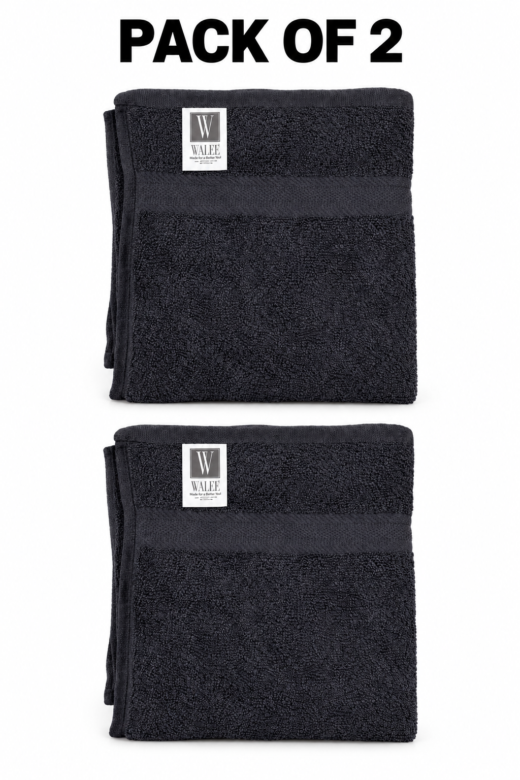 Walee Professional Salon &amp; Barber Towels – Soft, Absorbent and Reusable (Black)