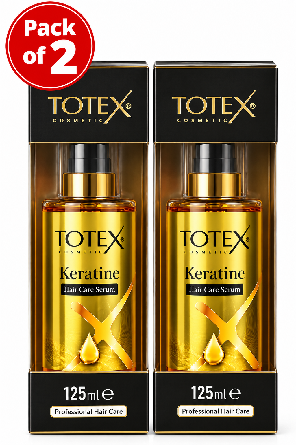 Totex Cosmetic Keratine Hair Care Serum 125ml – Professional Hair Serum