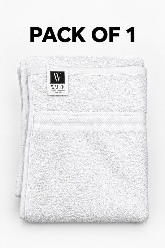 Walee Professional Salon &amp; Barber Towels – Soft, Absorbent and Reusable (White)
