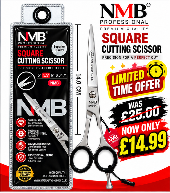 NMB Professional Premium Square Cutting Scissor 5.5 Inch – NMB-547