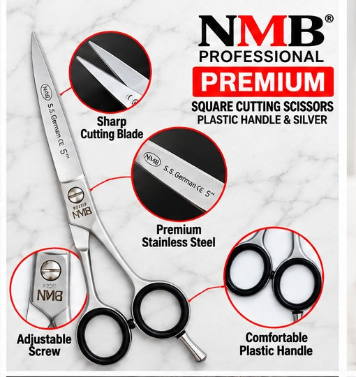 NMB Professional Premium Square Cutting Scissors 5" – NMB-546