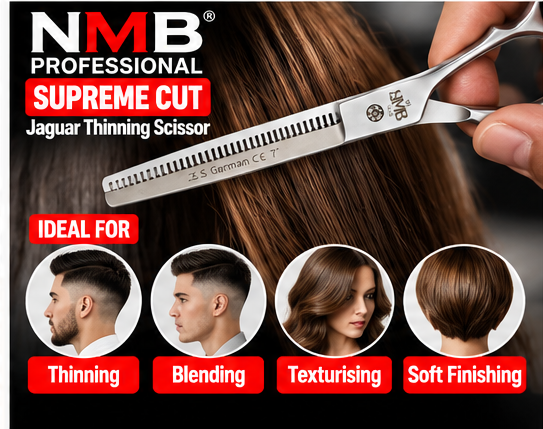 NMB Professional Supreme Cut Jaguar Thinning Scissor 7 Inch – Professional Hair Texturising &amp; Blending Scissors – NMB-575