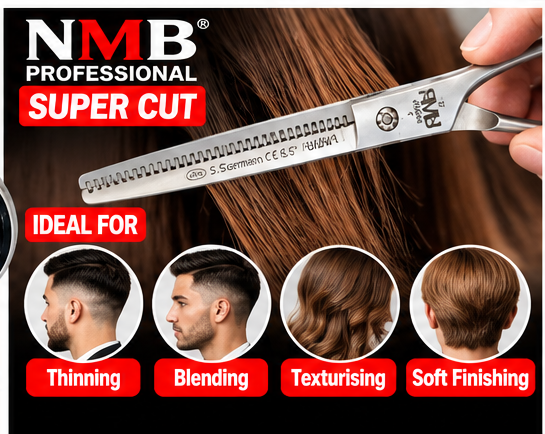NMB Professional Super Cut Round Thinning Scissor – 6.5 Inch | NMB-564