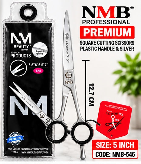 NMB Professional Premium Square Cutting Scissors 5" – NMB-546