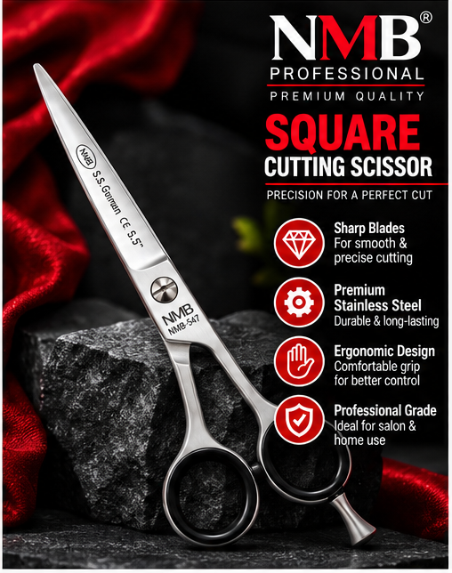 NMB Professional Premium Square Cutting Scissor 5.5 Inch – NMB-547