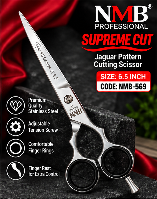 NMB Professional Supreme Cut Jaguar Pattern Cutting Scissor 6.5 Inch – NMB-569