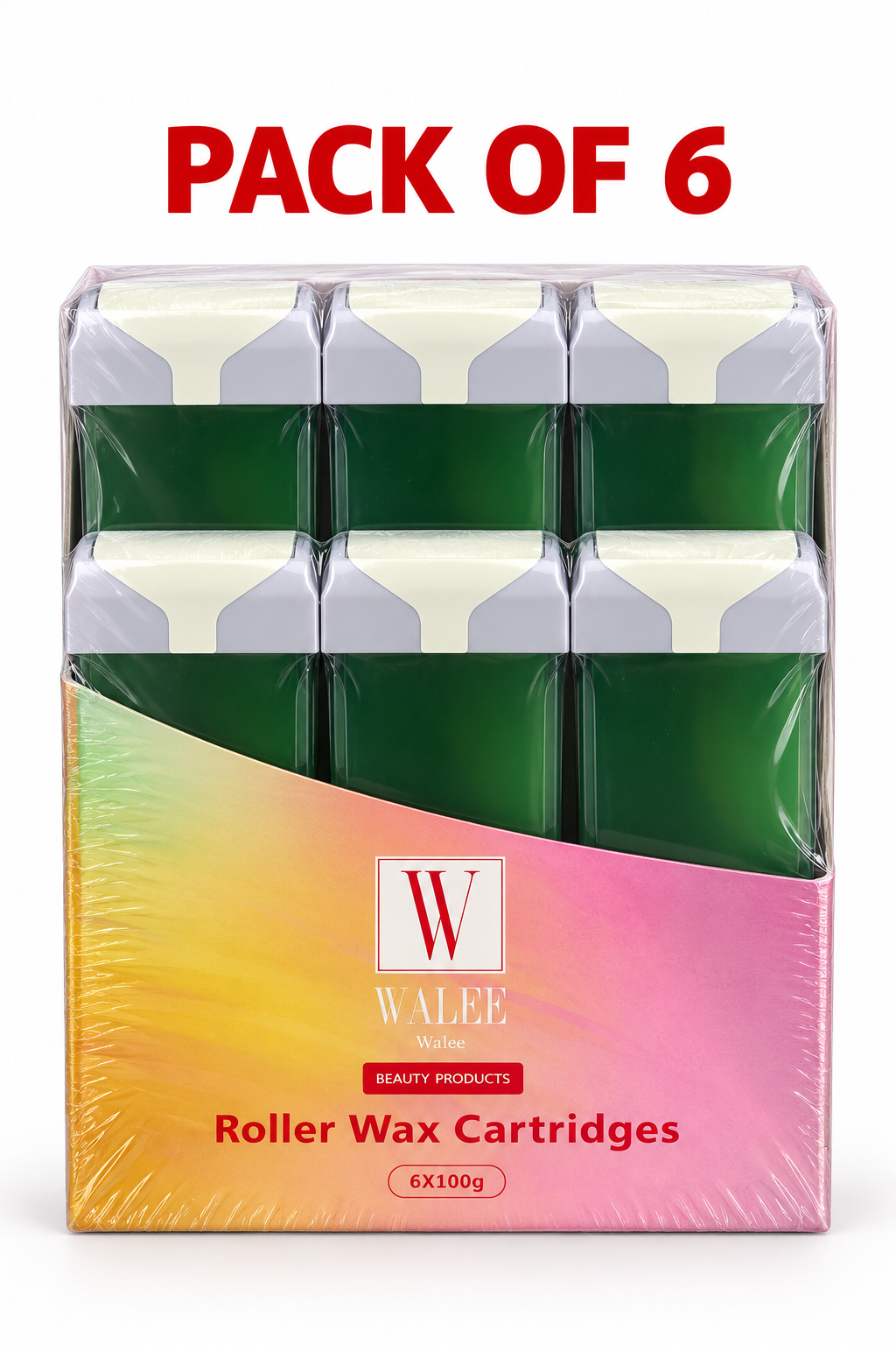 Walee Professional Roller Wax Cartridge – Smooth Hair Removal for Salon and Home Use (Aloe Vera)
