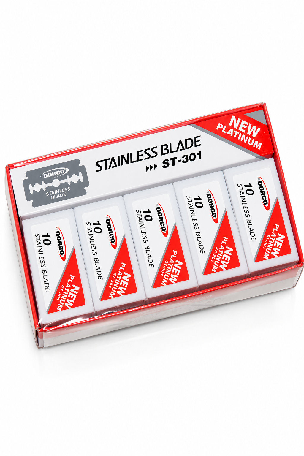 Dorco ST301 Platinum Double Edge Razor Blades – Stainless Steel Professional Safety Razor Blades