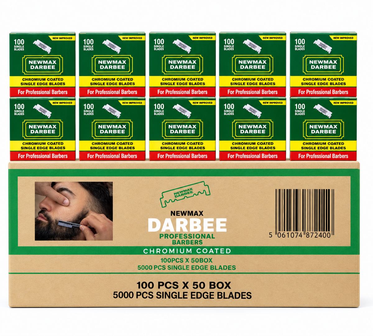 Newmax Darbee Chromium Coated Single Edge Razor Blades